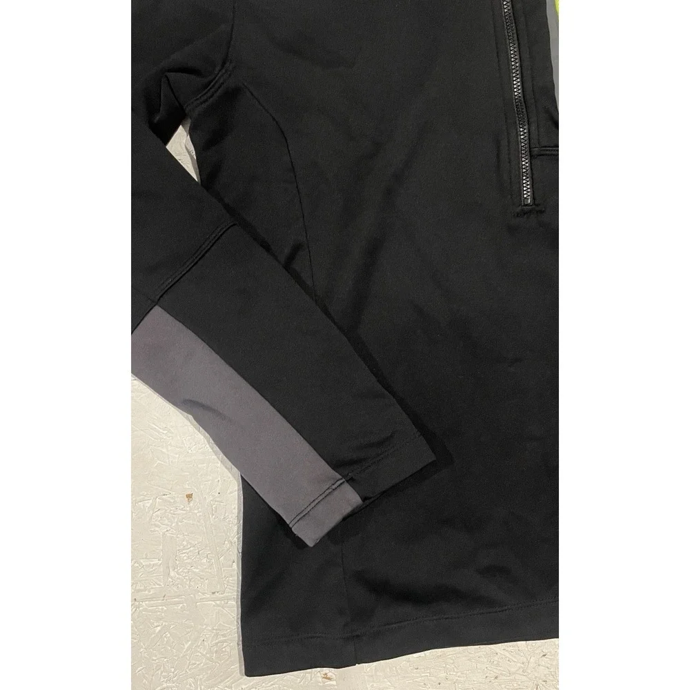 The North Face Black Polyester Blend 1/2 Zip Pullover Lightweight Jacket Men's S